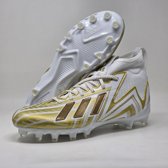 Adidas Freak 23 Inline Gold White Football Cleats HP2445 Men's Size 11 New - Picture 1 of 11